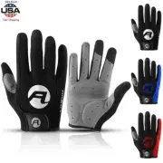 Men Women MTB Motorcycle Riding Race Gloves Touch Screen Full Finger Breathable