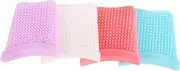 SOESFOUFU 4pcs Skin Scraper Head Silicone Applicator Tool Bath Brush Applicator Tool Silicone Facial Scrubber Massager Tool Cradle Cap Brush Wash Brush