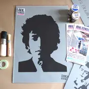 Bob Dylan Stencil Reusable Ideal Stencils Wall Decor Art Craft Painting