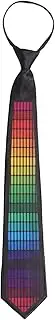 [Ipetboom] Sound Control Tie Stylish Light Up Novelty Tie for Men for Dj Rave Parties and Bars Fun Shining Accessory for Events