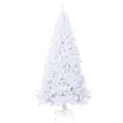 Artificial Christmas Tree With Thick Branches White 180 Cm Pvc Seasonal Decorations