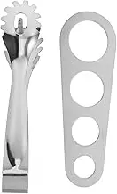 Stainless Steel Pasta Server Set Spaghetti Fork Spoon Kitchen Tongs Pasta Portion Control Tool Multi-Function Utensil for Cooking