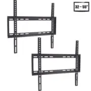 2 Pcs Ultra Slim TV Wall Mount Fixed 32 40 42 43 48 50 55" LCD LED Flat Screen