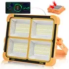 Rechargeable 25000LM Solar Work Light LED Torch Camping Flood Waterproof Lamp