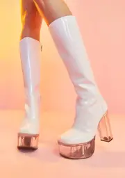 [Sugar Thrillz] Find Your Groove Patent Boot