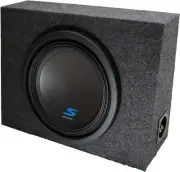 Alpine Bundle Compatible with Universal Vehicles W12D4 Single 12" Loaded Sub Box