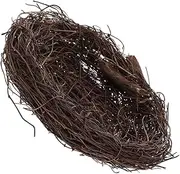 Toyvian Decorative Hanging Rattan Bird Nest Unique Indoor Outdoor Tabletop Accent Artisan Made Rattan Woven Bird Nest for Parties Home Decor Charming Design