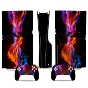 for PS5 Pro Disc Skin Sticker Decal Cover for Console and 2 Controllers New PS5