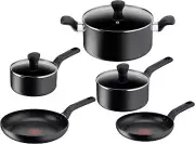 Tefal Comfort Hard Anodised Non-Stick 5 Piece Set, B483S517