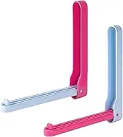 Clothes Hanger Storage, Wall Mount Organizer, Space Saving Adhesive Hook, Foldable Compact Holder, Coat Hangers Rack, Ideal for Closet, Bedroom, Small Spaces Use, 18.6x2.8x2.4cm