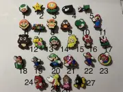 Retro Nintendo Super Mario Bros Shoe Charms for Crocs