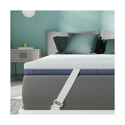 3 Inch Firm Mattress Topper King Size, Memory Foam Bed Topper with Soft & Fir...