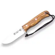 Joker CO112 CAMPERO Fixed Blade Bushcraft & Survival Knife, Olive Wood