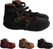 [Generic] Support Casual Shoes Shallow Mouth Single Shoes Breathable and Comfortable Casual Buckle Flat