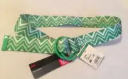 Diesel Belt Green Zig Zag Double O Ring Italy