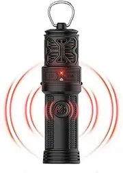 Fly Catcher Outdoor - Ultrasonic Gnat Repeller Outdoor | 3000mAh Electric Ultrasonic Gnat Repeller Heater Waterproof Rechargeable Power Bank Function for Porch Livestock Area Backyard Garden