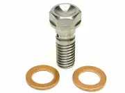 Hope Tech 3 X2 E4 V4 M6 Caliper Banjo Bolt Stainless Steel With Copper Washers