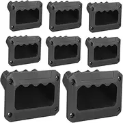 KONTONTY Speaker Handle Set 8pcs Amplifier Handles Replacement Sturdy Abs Construction Easy Installation Comfortable to Hold Suitable for Subwoofer Speaker Garage
