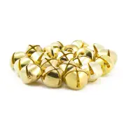 5/8 Inch 16mm Small Gold Craft Jingle Bells Charms Bulk Wholesale 100 Pieces