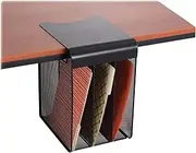 Safco, Onyx Hanging Desktop Organizer with 3 Vertical Trays, Under-Desk Storage