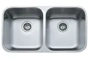 Franke Steel Queen Undermount Sink Double Bowl SQX120D-2 SS RRP $1079