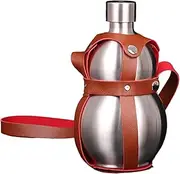 - Steel Water Bottle - 1.5L Metal Water Bottle, Drinking Pumpkin | Stainless Steel Sports Water Bottle with Carry Strap, Travel Water Bottle, Winter Cup for Outdoor, Boating, Re