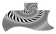 SG Half Face Pickguard Custom Gibson Graphic Graphical Guitar Single Hypnotwirl
