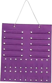 [RYEPOLNIX] Storage Bag Hair Accessories Organizer Felt Wall Hanging Organizer Coat Hangers Jewelry Holder Wall Mount Clothing Rack Kid Cups Headband Holder Organizer Hanging Bag Bracelet/93/177