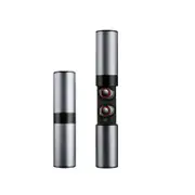 Bluetooth Headset Mobile Wireless Ear-Hanging Magnetic Suction Charging Headset - Silver