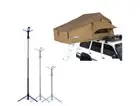 Kings Tourer Roof Top Tent + Portable Lithium LED Tripod