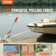 Rope Puller, 3/4 Ton Pulling Capacity, with 30.48 m of 15 mm dia. Rope, 2 Hook, Come Along Winch, Heavy Duty Ratchet Power Puller Tool for Moving Boats, Securing Items, Transporting Logs