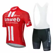 mens Cycling team Short Sleeve Jersey Bib Short Set Cycling Jerseys Cycling bibs