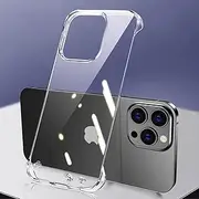 RUNGOS for iPhone 14 Pro Case Borderless Slim (Bare Metal Feel) [Ultra Thin as No Case on] Rapid Heat Dissipation for iPhone 14 Pro Phone Case, Resilient Shockproof Cover 6.1'' 2022, Crystal Clear