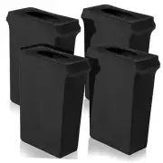 4 Pcs 23 Gallon Black Spandex Stretchable Trash Can Cover Wedding Party