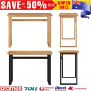 Wooden Hallway Writing Console Table Computer Desk Solid Teak Wood 100/120/140cm