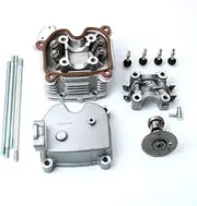 Scooter 4 Valve Racing Performance Cylinder Head Kit & Camshaft & Rocker Arm For GY6 G4 G3 125cc 150cc 152QMI 157QMJ GP110 4V