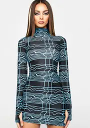 [Ivy Berlin] Into The Matrix Bodycon Dress