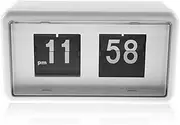 UKQRRTC Flip Clock Auto Flip Desk Clock Vintage Table Clock Digital Desk Table Page Down Clock Battery Operated Tabletop Flip Clock Wall Mounted Flip Clock for Home Office Bedroom