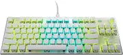 ROCCAT Vulcan TKL Pro PC Gaming Keyboard, Linear Optical Titan Switch, AIMO RGB Lighting, Tenkeyless Mechanical Feel Speed Keystroke, Low Profile Ergonomic Design for Wrist Rest Support, White