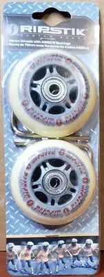 Razor RipStik Caster Board Replacement Wheel Set Gray 76mm ABEC-5 Bearings
