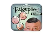 4pc Archie McPhee Tattoupees Temporary Bald Head Tattoos Sheet Set Party Gags