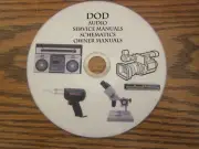 DOD Audio Repair schematics on 1 dvd in pdf format
