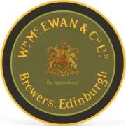 Wm. McEwan & Co. Beer of Edinburgh Scotland NEW Sign: 24" Dia. Round USA Steel