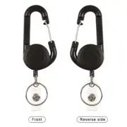 Key Chain Lanyard Clip Retractable Pull Name Tag Recoil Badge Belt Rope Holde CR