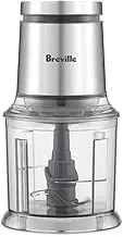 Breville the Mini Wizz Quad Blade Food Processor, Brushed Stainless Steel, LFP150BSS