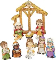 Resin Nativity Set Christmas Decoration for Holy Family Table - Resin Nativity Set Nativity Figurines Set, Nativity Figurines Set, Nativity Set Nativity Scene Set, 12 x Christmas