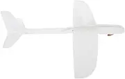 FELTECHELECTR White Foam Glider Airplane Hand-paintable DIY Outdoor Flying Toy Unfinished Paintable DIY Plane Model