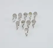 WHOLESALE 10PC 925 SOLID STERLING SILVER PINK ROSE QUARTZ RING LOT GTC301 Z184
