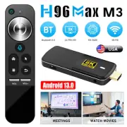 Android 13.0 H96max M3 Smart TV Box 8K HDMI Quad Core WiFi6 Media Stream Player