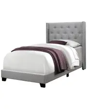 Monarch Specialties Linen Bed